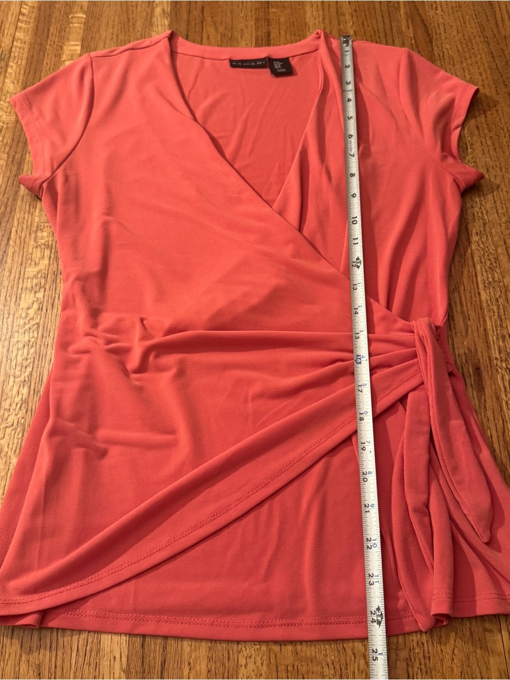 Tahari Faux-Wrap Jersey Knit Top Duo - Picture 9 of 11
